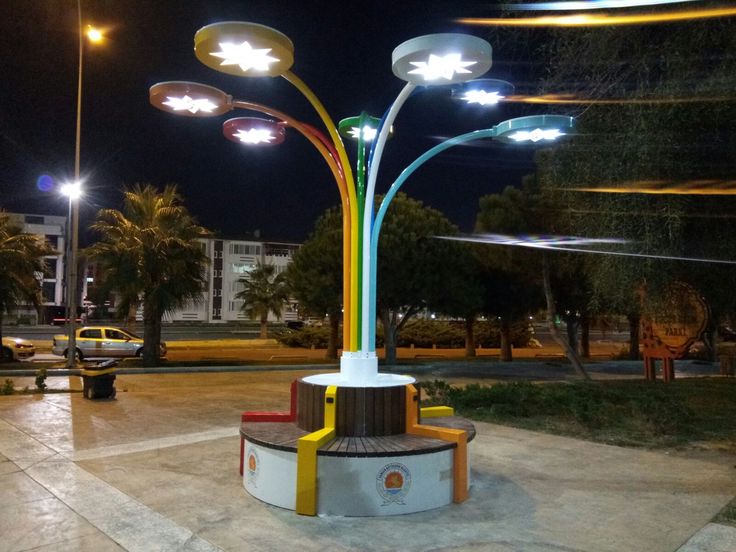 use of solar energy lights in public places