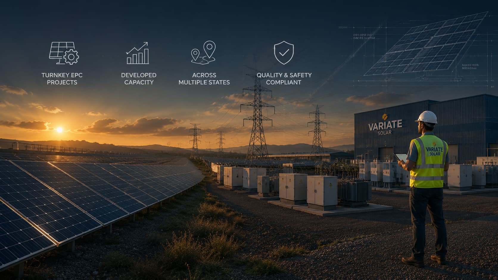 Rooftop C&I solar project installation by Variate Solar