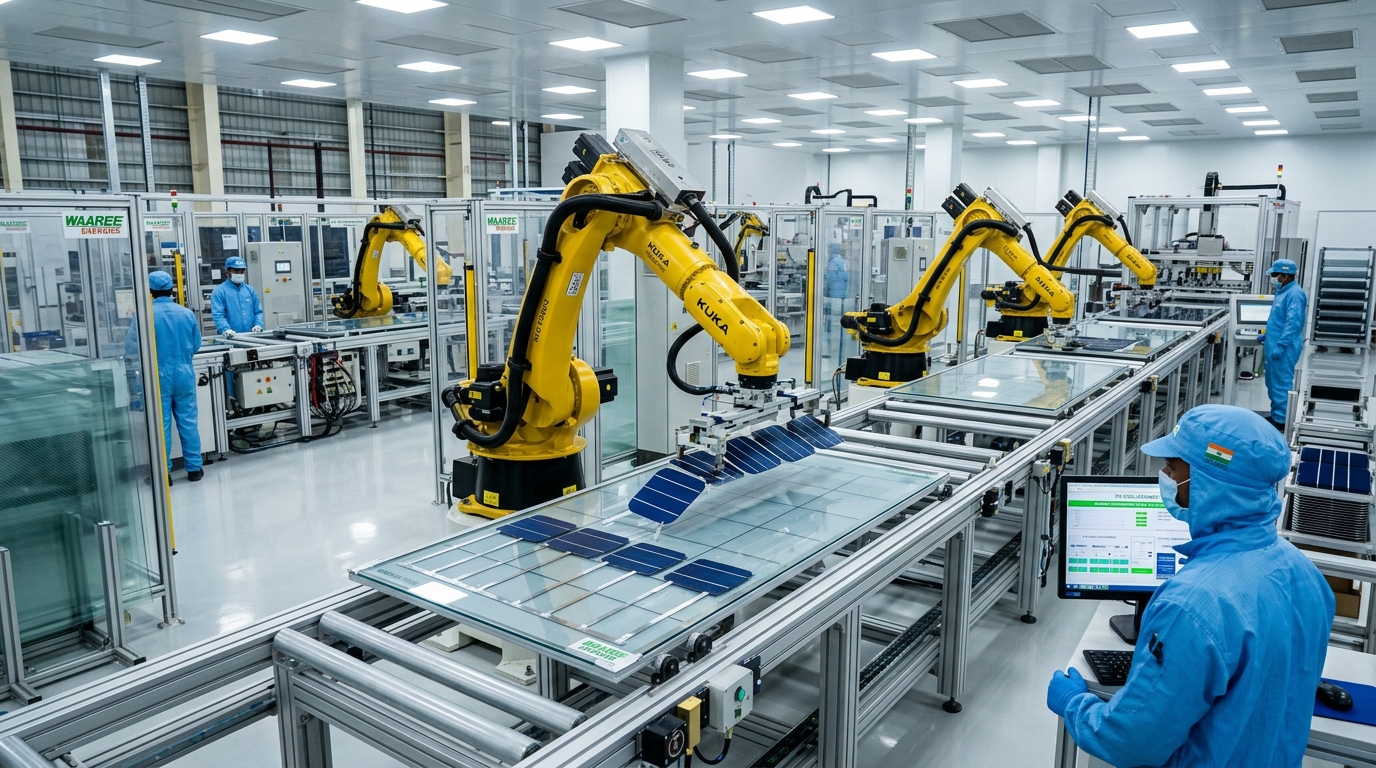 Waaree Surat Solar Module Manufacturing Plant